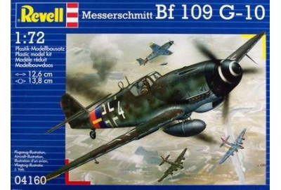 Revell Plastic ModelKit 04160 letadlo Messerschmitt Bf 109 G 10