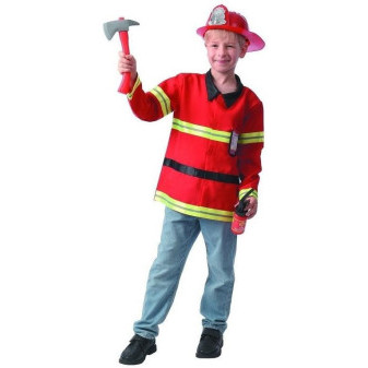 Šaty na karneval - hasič, 110 - 120 cm