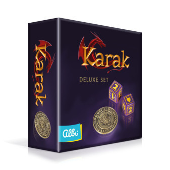 Albi Karak: Deluxe set kovová mince a kostky