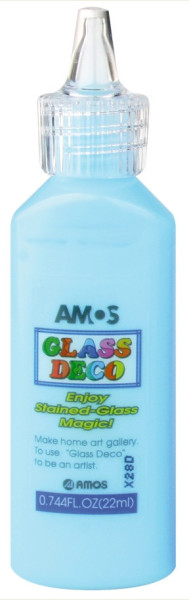 Anděl Amos Barvy na sklo 22 ml - světle modrá