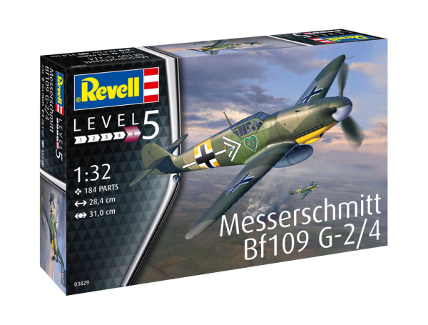 Revell Plastic ModelKit letadlo 03829 - Messerschmitt Bf109G-2/4 (1:32)Plastic ModelKit