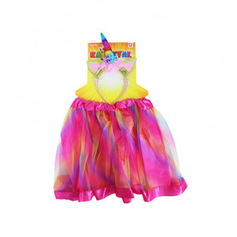 Dětský kostým tutu sukně s čelenkou jednorožec