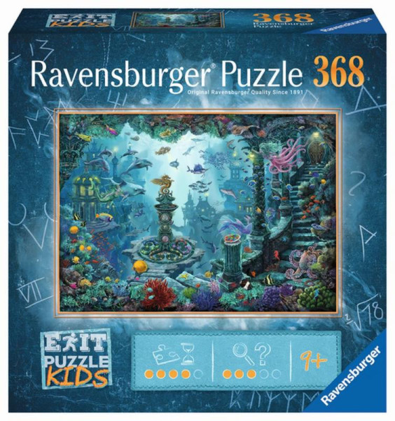 Ravensburger Exit KIDS Puzzle: Potopená Atlantida 368 dílků