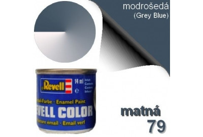 Revell 32179 barva emailová matná šedavě modrá (greyish blue mat)