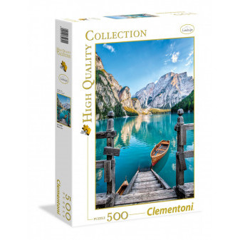 Clementoni puzzle 500 dílků Jezero Braies