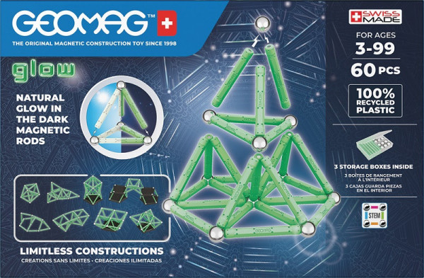 Geomag 380 Glow Recycled 60 pcs