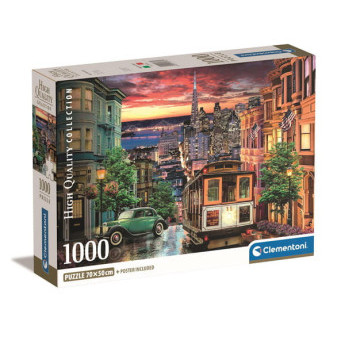 Clementoni 39776 puzzle 1000 dílků San Francisco