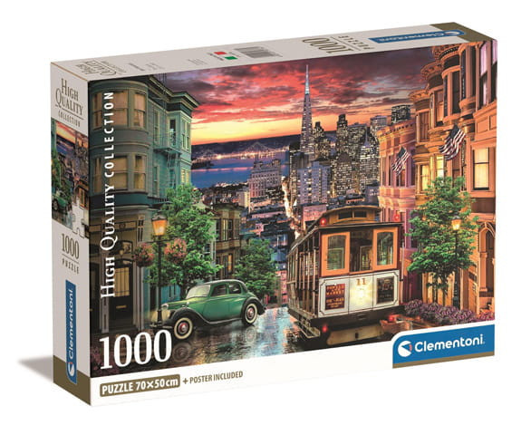 Clementoni 39776 puzzle 1000 dílků San Francisco