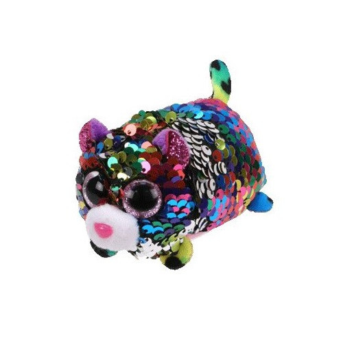 TY Teeny Tys Flippables DOTTY - vícebarevný leopard, 10 cm