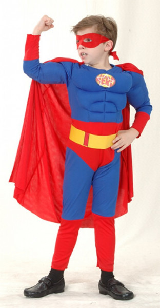 Šaty na karneval Super hrdina velikost 120 - 130 cm