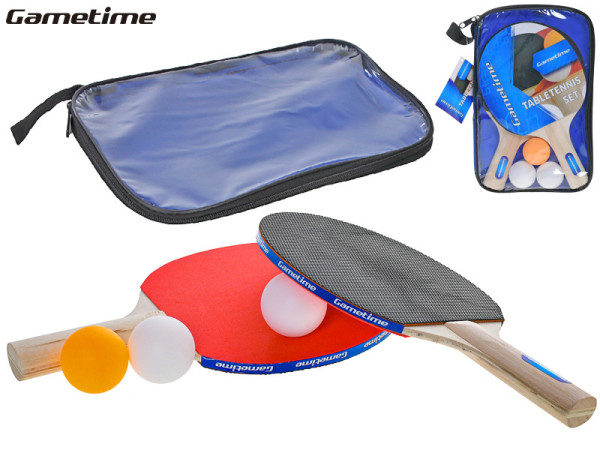 Gametime set na stolní tenis s pálkami a míčky 3ks v pouzdře pingpong