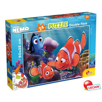 Lisciani Nemo Puzzle 24 oboustranné 50x35 cm 2v1