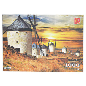 Puzzle Větrné mlýny 1000dílků v krabičce