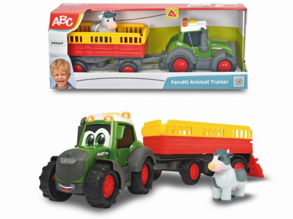 Simba ABC Traktor Fendti s přívěsem 30 cm