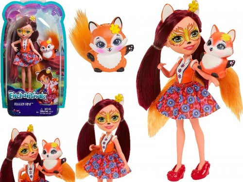 Mattel panenka Enchantimals se zvířátkem liškou Felicity fox DVH87