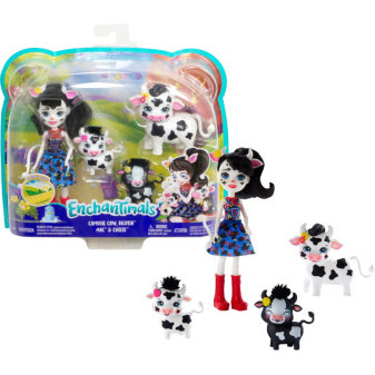 Mattel panenka Enchantimals tématické balení s kravičkami GJX43