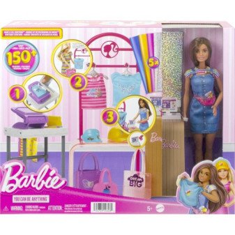 Mattel Barbie Módní design studio s panenkou HKT78