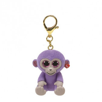 TY Mini Boos clip GRAPES - fialová opice 8,5 cm