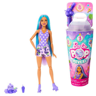 Mattel Barbie Pop Reveal šťavnaté ovoce - hroznový koktejl HNW44