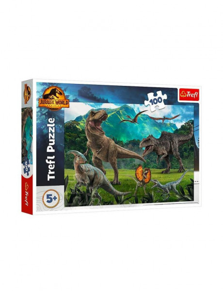 Trefl 16441 Puzzle Dinosauři z Jurského parku 100 dílků