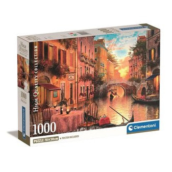 Clementoni 39774 puzzle 1000 dílků Kompakt Benátky