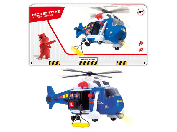 Dickie Záchranářský vrtulník 41 cm se světlem a zvukem