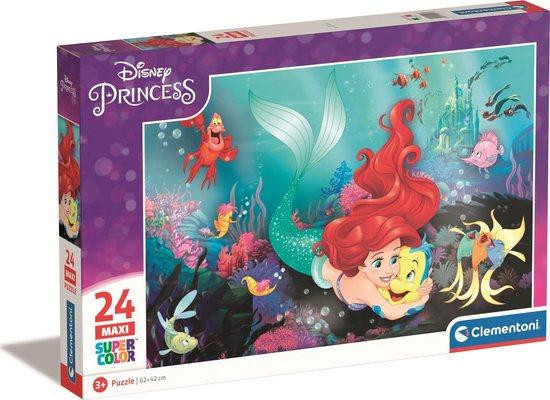 Clementoni 24243 puzzle SuperColor 24 maxi Disney princess Malá mořská víla