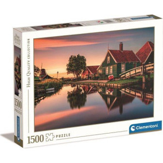 Clementoni 31696 puzzle 1500 dílků Vesnice Zaanse Schans