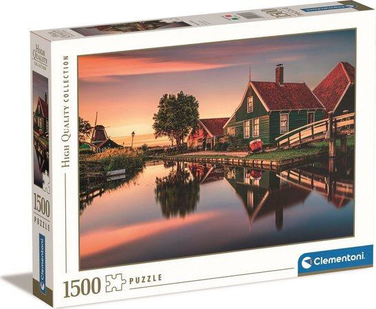 Clementoni 31696 puzzle 1500 dílků Vesnice Zaanse Schans