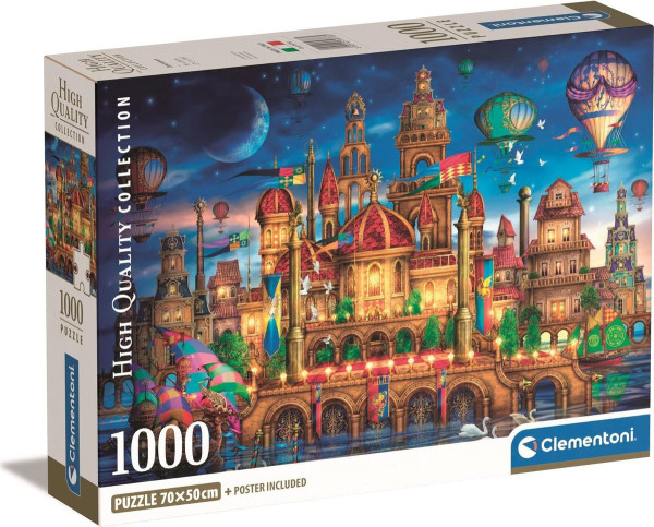 Clementoni 39778 puzzle 1000 dílků DownTown/V centru města