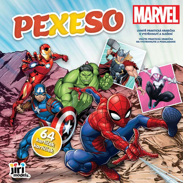 Models Pexeso v sešitu Marvel