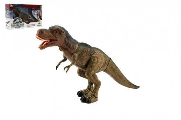 Dinosaurus chodící plast 40 cm na baterie se světlem se zvukem