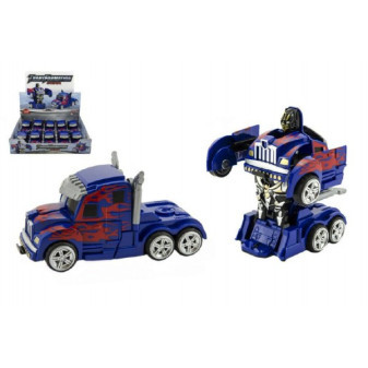 Transformer auto kamion tahač/robot plast 13cm