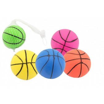 Míček basketbal gumový 12 cm v síťce