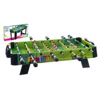 Kopaná/Fotbal společenská hra 71x36cm dřevo kovová táhla s počítadlem v krabici