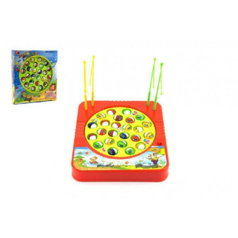 Hra ryby rybář rybolov plast 24 ryb 22 x 23 cm společenská hra na baterie