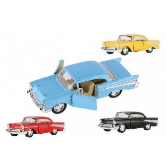 Auto Kinsmart 1957 Chevrolet Bel Air kov/plast 12cm 4 barvy na zpětné natažení