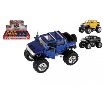 Auto Kinsmart 2005 Hummer H2 SUT Off Road kov/plast 13cm 4 barvy na zpětné natažení