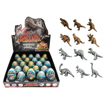 Sliz - hmota vejce dinosaurus 7cm asst 23ks v boxu