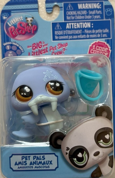 Littlest Pet Shop 1 figurka - modrý mrož