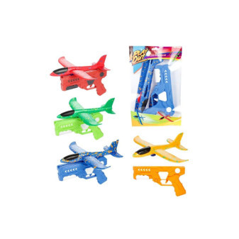 Letadlo vystřelovací pěnové s pistolí 22cm, 4 barvy