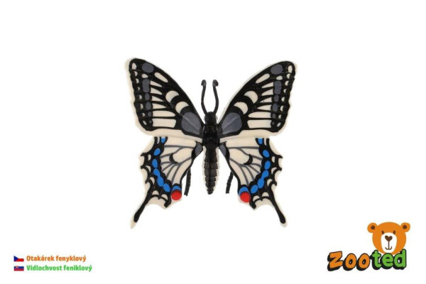 Zooted Motýl tropický Papilio/otakárek fenyklový 8cm