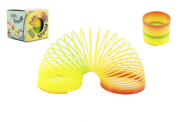 Spirála pružina duhová plast průměr 7,5cm