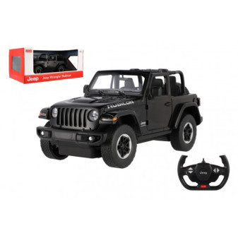 Rastar Auto RC Jeep Wrangler Rubicon černý plast 29cm 2,4GHz na dálkové ovládání