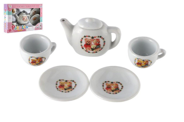 Čajová sada nádobí porcelán v krabičce 17x11,5x3,5cm
