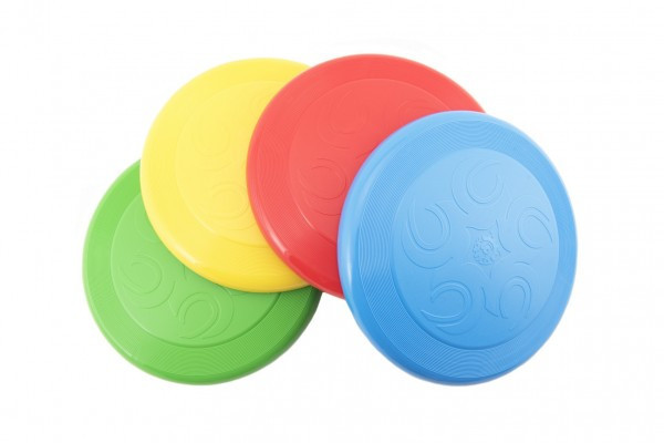 Létající talíř Frisbee plast 23cm 4 barvy 12m+