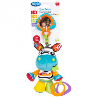 Playgro závěsná zebra s kousátky