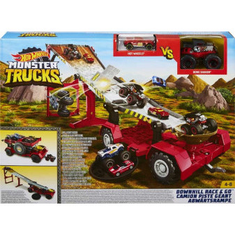 Mattel Hot Wheels Truck závod z kopce 2 v 1 GFR15