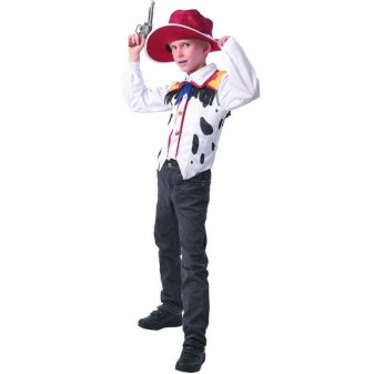 Kostým Šaty na karneval - kovboj, 110 - 120 cm