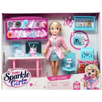 Zuru Sparkle Girlz panenka s veterinou